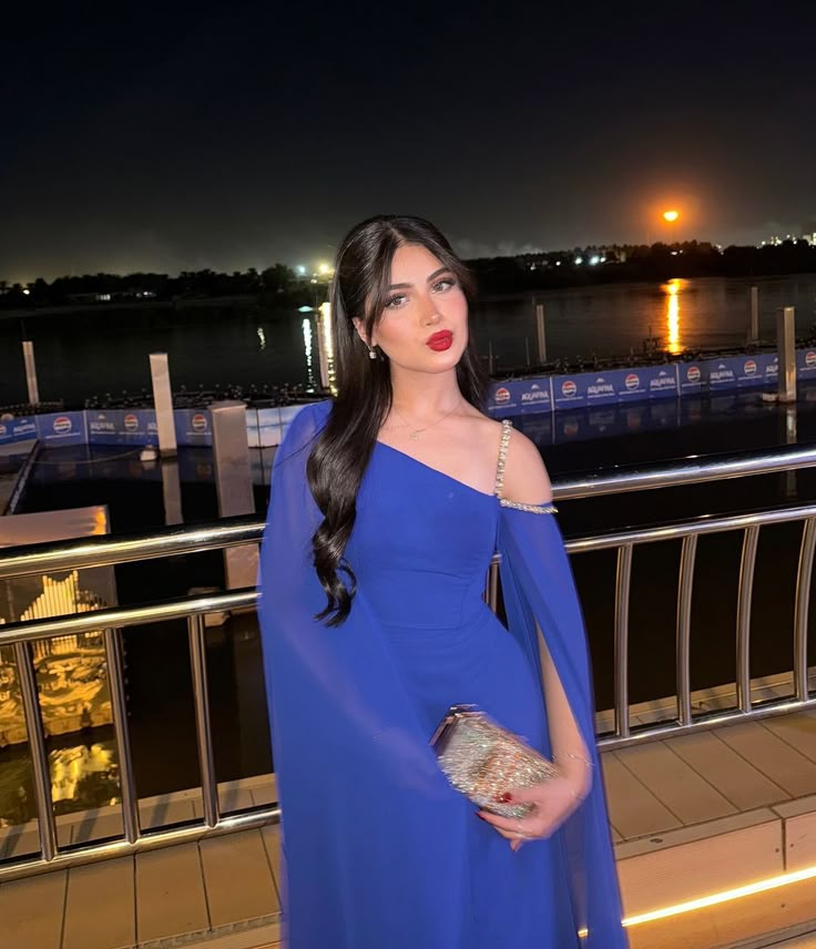 Classy A Line One Shoulder Royal Blue Sleeveless Chiffon Formal Long Prom Gown Summer Wedding Guest Dress Bridal Guest Dresses Wedding Outfits For Guest W1092