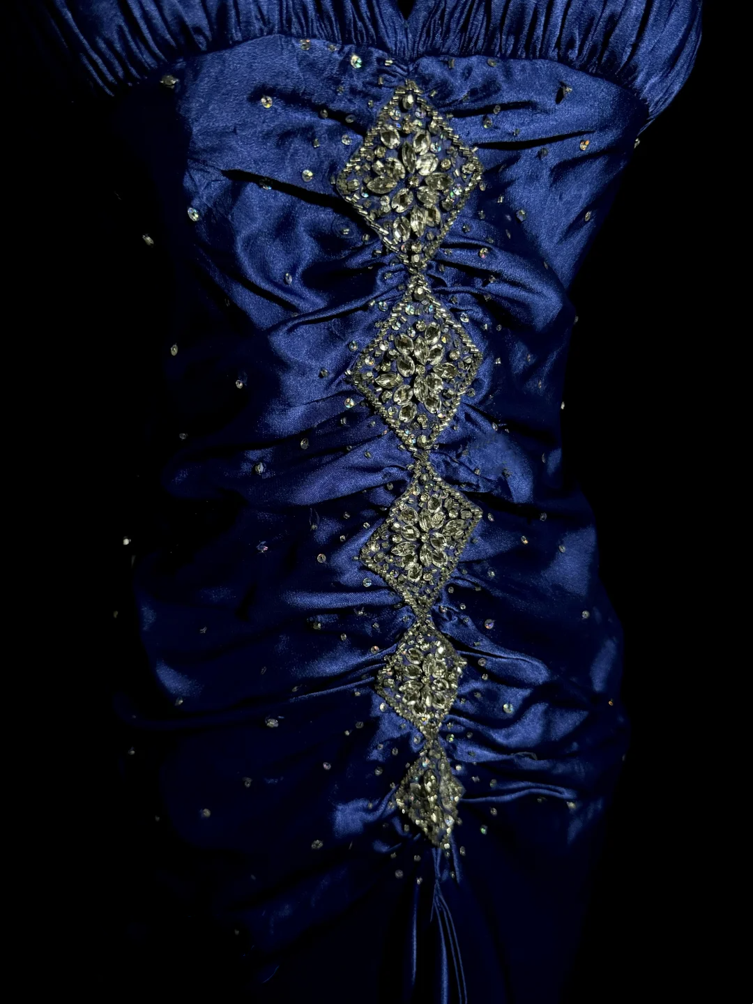 Vintage High Low Spaghetti Straps Royal Blue Satin Long Prom Dresses Party Dress 20th Birthday Outfits Graduation Dresses W847