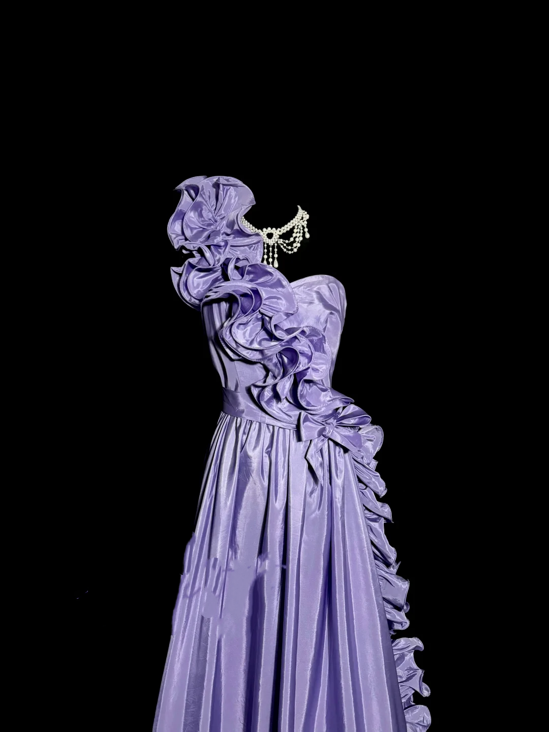 Elegant A line One Shoulder Grape Satin Long Prom Dresses Party Dress 21st Birthday Outfits Graduation Dresses W878