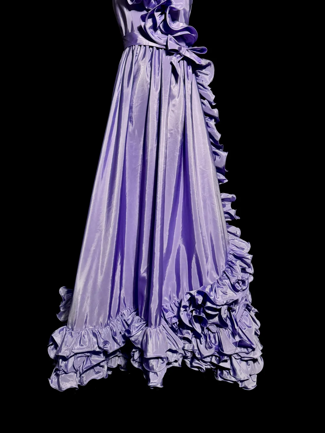 Elegant A line One Shoulder Grape Satin Long Prom Dresses Party Dress 21st Birthday Outfits Graduation Dresses W878