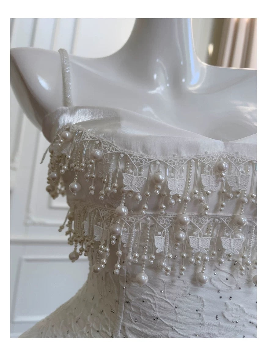 Pretty High Low Spaghetti Straps Lace Summer 16th Birthday Dresses For Teens Hoco Dress 18th Birthday Outfit Cocktail Dresses For Women W906