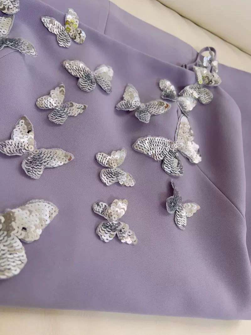 Cute A line Spaghetti Straps Lilac Satin 8th Graduation Dresses Homecoming Dress Summer Middle School Formal Baddie Hoco Dresses Cocktail Dress W921