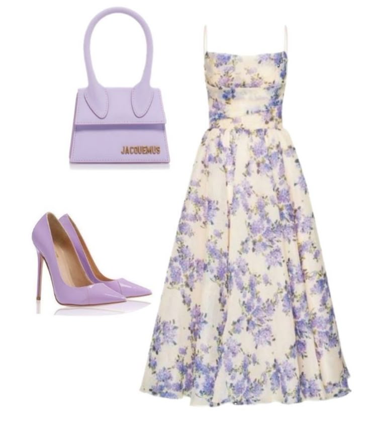 Modest A line Lilac Floral Spaghetti Straps Formal Prom Gown Summer Wedding Guest Dress Bridal Guest Dresses Wedding Outfits For Guest W975
