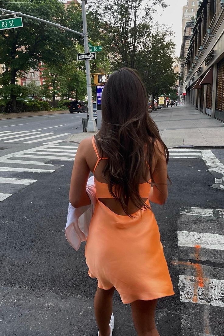 Simple Sheath Straps Orange Short Homecoming Dress Summer Hoco Dresses Cocktail Dress Birthday Outfits DP2099