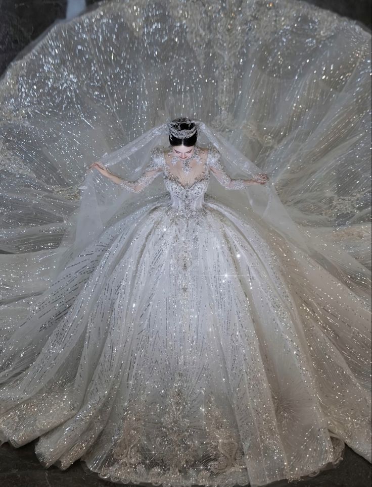 Luxury Ball Gown Sweetheart Sequin With Lace White Wedding Dress Modest Wedding Dresses Princess Wedding Gowns DH1494