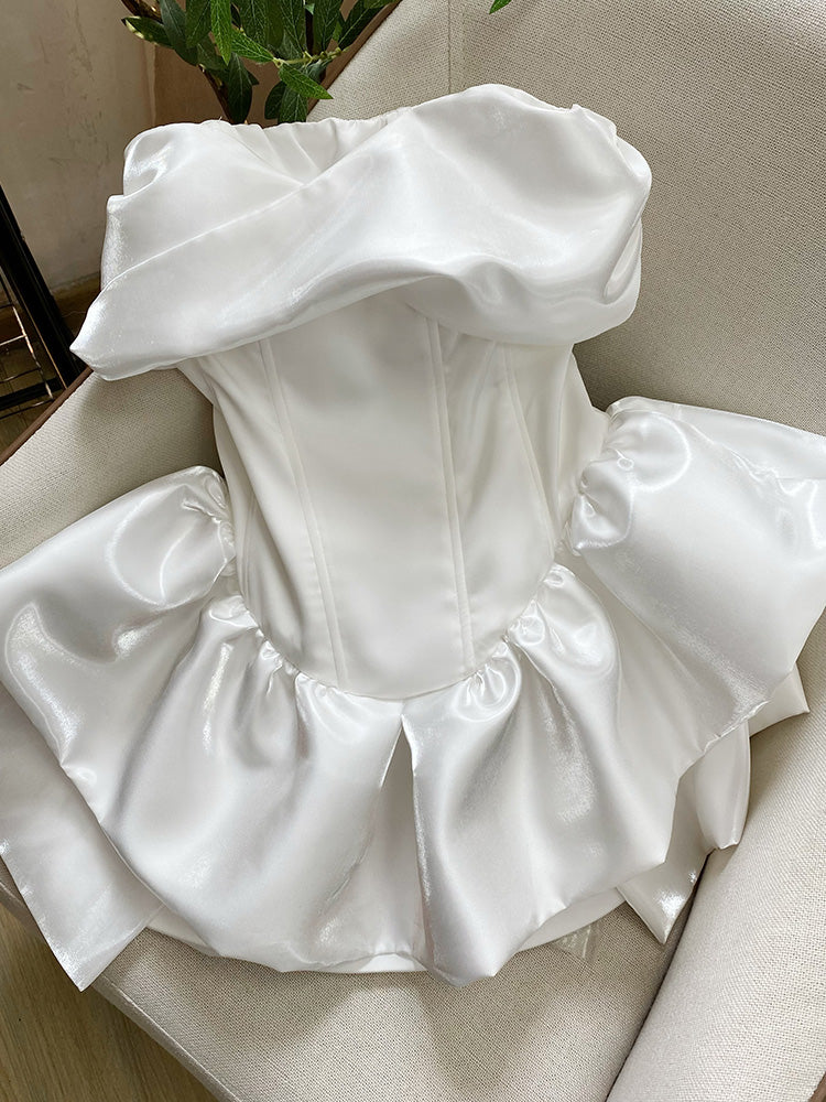 Cute A line White Short Homecoming Dress Summer Hoco Dresses Cocktail Dress For Senior Teens DP1765