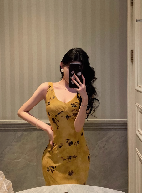 Elegant Sheath V Neckline Yellow 18th Birthday Dress Party Gown Birthday Outfits Birthday Dress Ideas For Women DP588