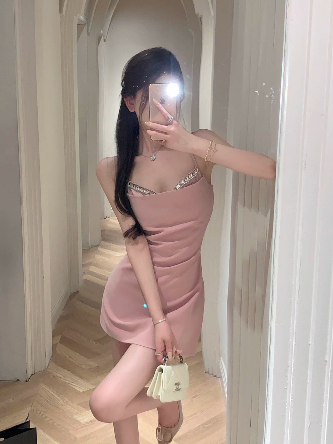 Pink Women Dress S957