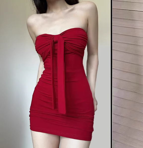 Robe rouge tendance S774