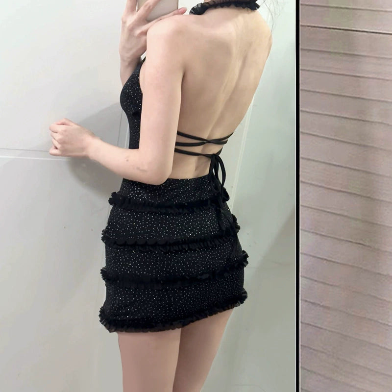 Schwarzes Kleid S785