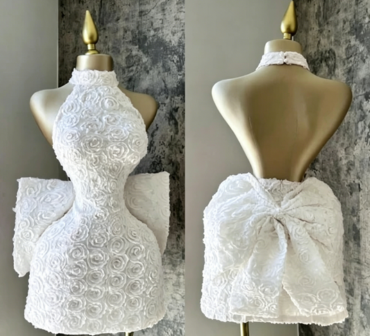 Hübsches Etuikleid mit hohem Halsausschnitt, rosa Blumenmuster, Sommerkleider zum 16. Geburtstag für Teenager, Hoco-Kleid, Mini-Outfit zum 21. Geburtstag, Cocktailkleider für Frauen W0568