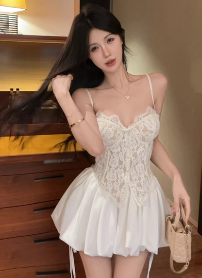 49,99 € | Weißes Damenkleid S45