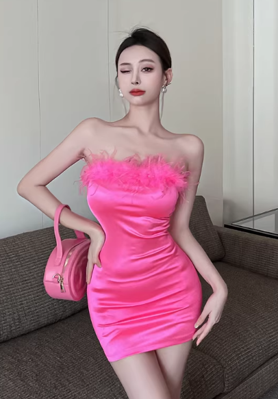 Hot Pink Women's Dress S86
