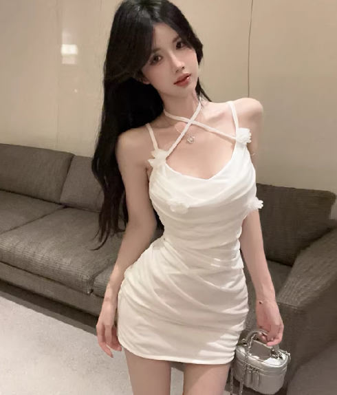 White Women's Dress S177