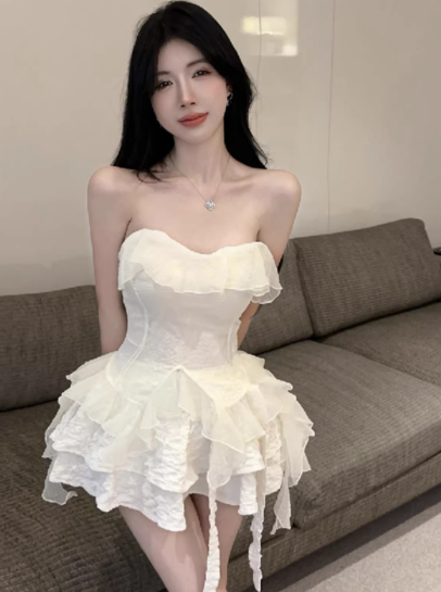 White Women's Dress S202