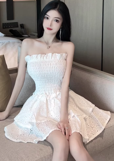 White Women's Dress S255