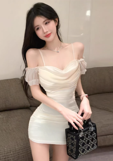 White Women's Dress S253