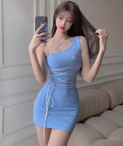 Blue Women's Dress S325