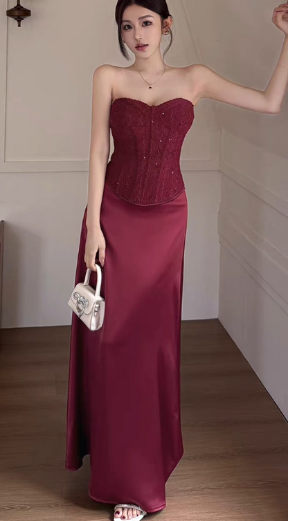 Blaues Damenkleid S101
