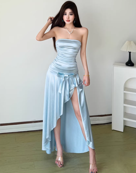 Robe bleue pour femme S101