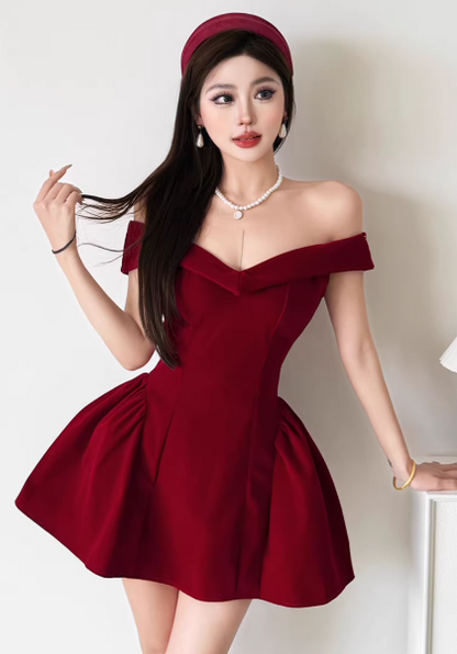 Blaues Damenkleid S101