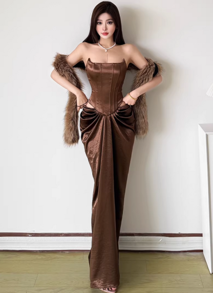 Blaues Damenkleid S101