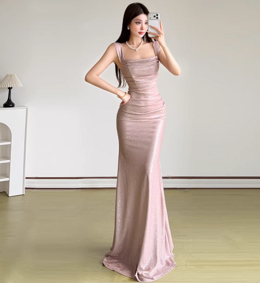 Blaues Damenkleid S101