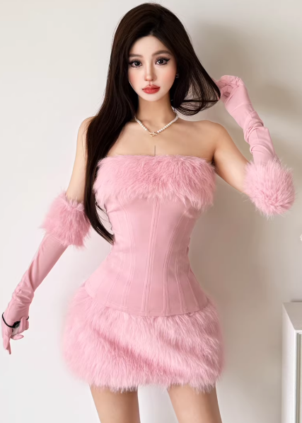 Chic Pink Dress S482