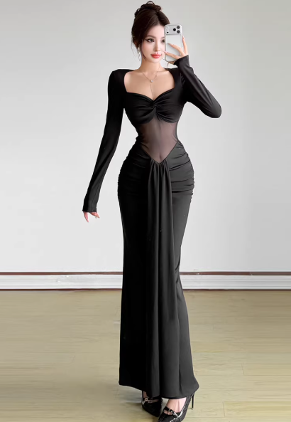 Robe bleue pour femme S101