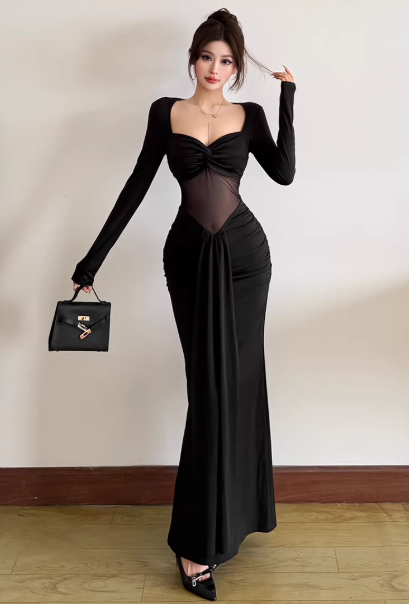 Robe bleue pour femme S101