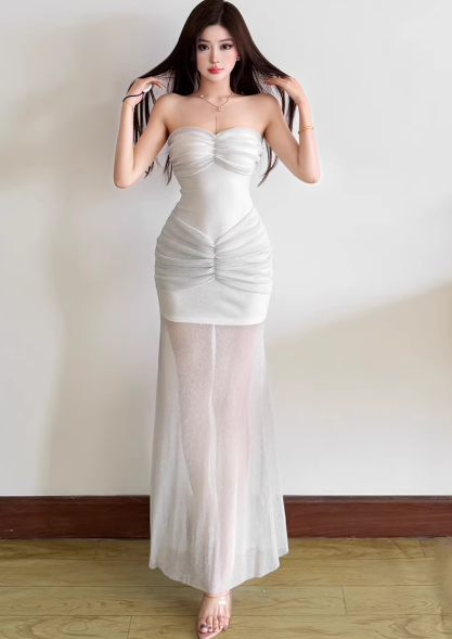 White  Women's Dress S540