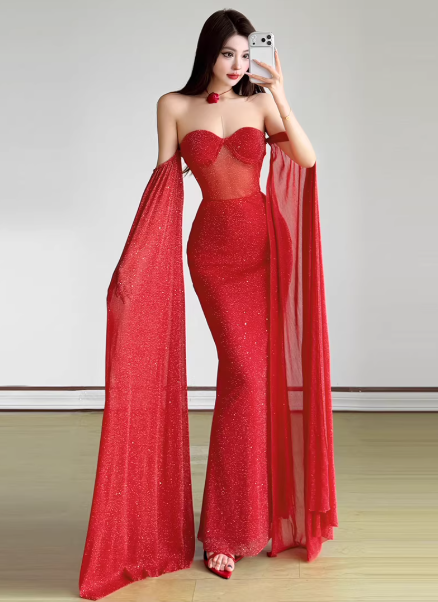 Blaues Damenkleid S101
