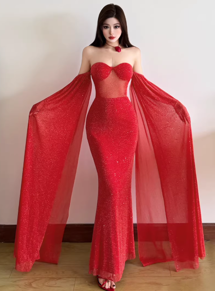 Blaues Damenkleid S101