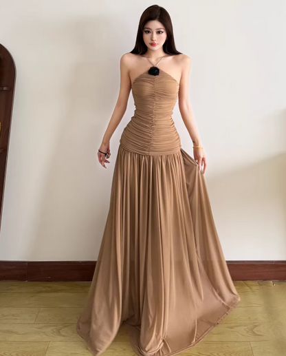 Blaues Damenkleid S101