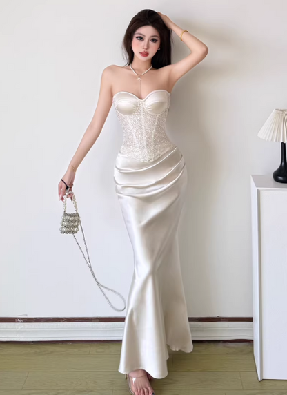 White  Women's Dress S542