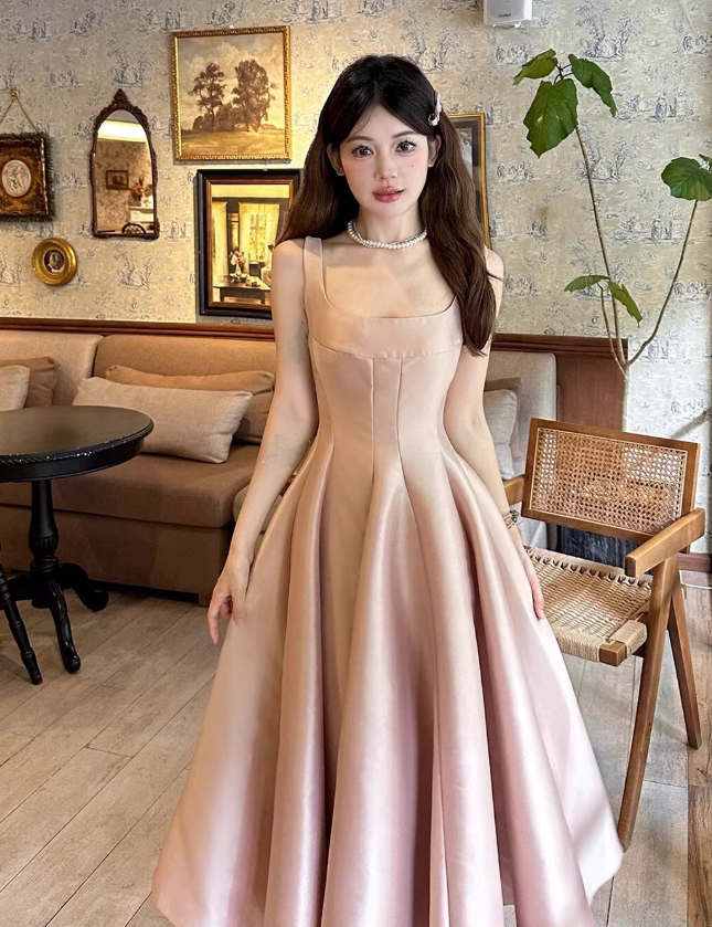 Rosa Damenkleid S1005