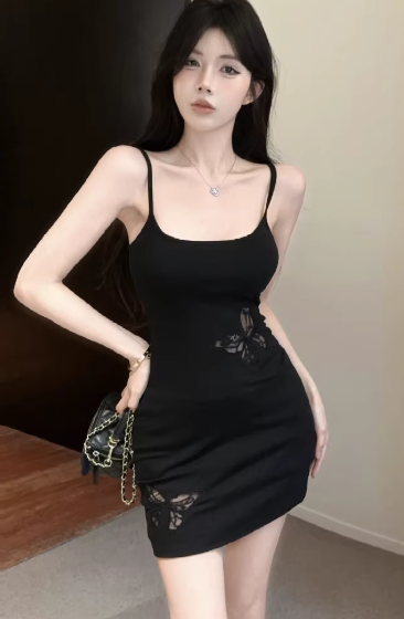 Black Short Women's Dress S119