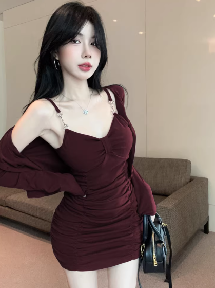 Red Women's Dress S117