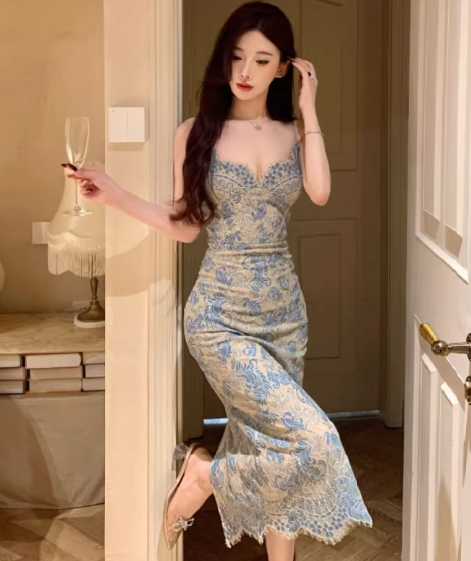 Long Women's Dress S114
