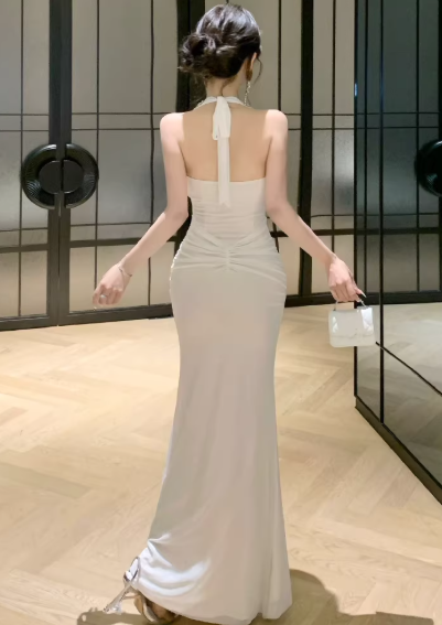 White Women's Dress S167