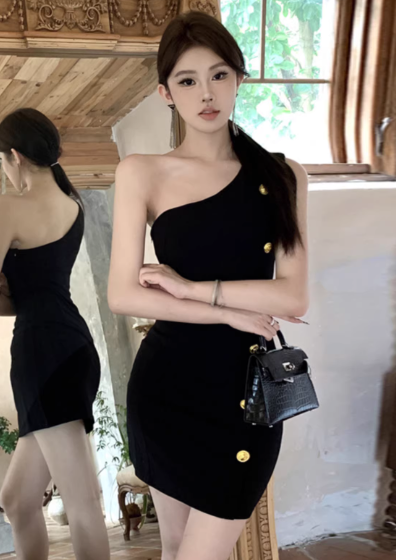 Black Women's Dress S161