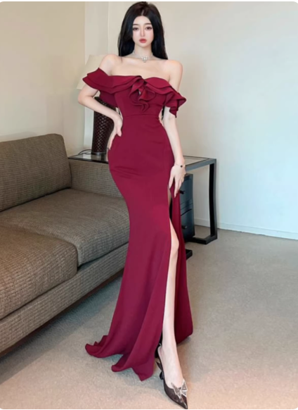 Red Women's Dress S171