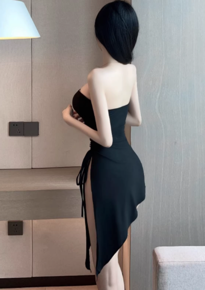 Black Short Women's Dress S151