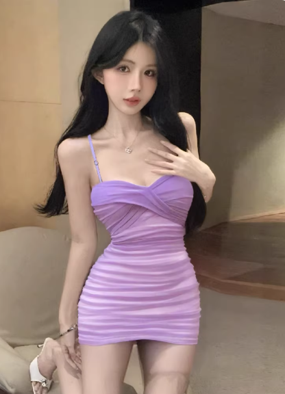 Robe bleue pour femme S101