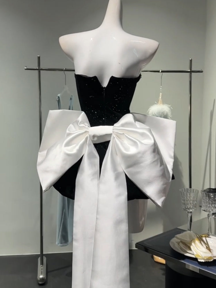 Cute Ball Gown Sweetheart Black Velvet Mini Short Formal 8th Grade Homecoming Dresses Summer Middle School Hoco Dress Homecoming Outfits DH1059