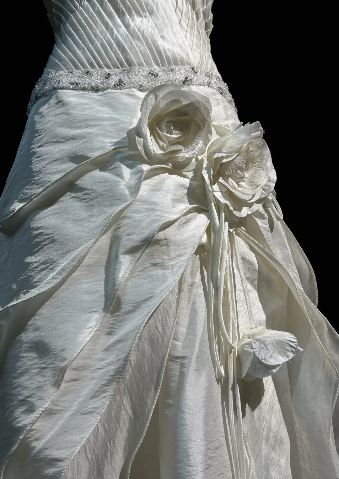 Robe de mariée classique trapèze en satin blanc, décolleté en cœur, longue, style années 70, robe de mariée vintage, DH1257
