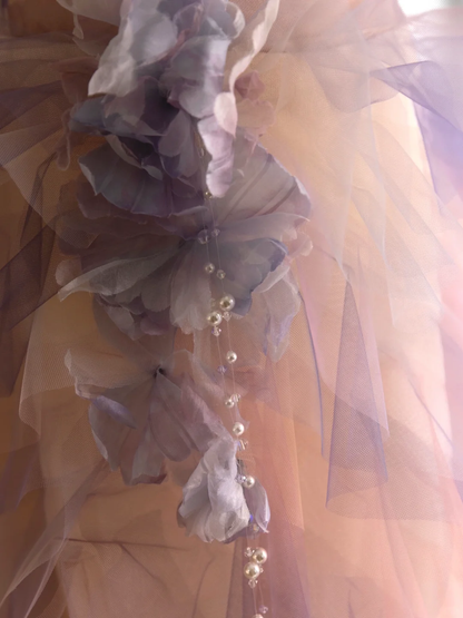 Luxury Ball Gown Strapless Sleeveless Tulle Quinceanera Dress Formal Gowns Vestido De 15 Anos Sweet 16 Dress DH1293