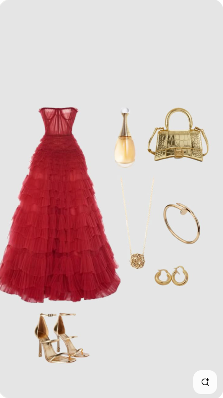 Modest Ball Gown Strapless Red Tulle Sleeveless Long Evening Party Gowns Evening Dress Special Formal Dresses Prom Dress DH1361