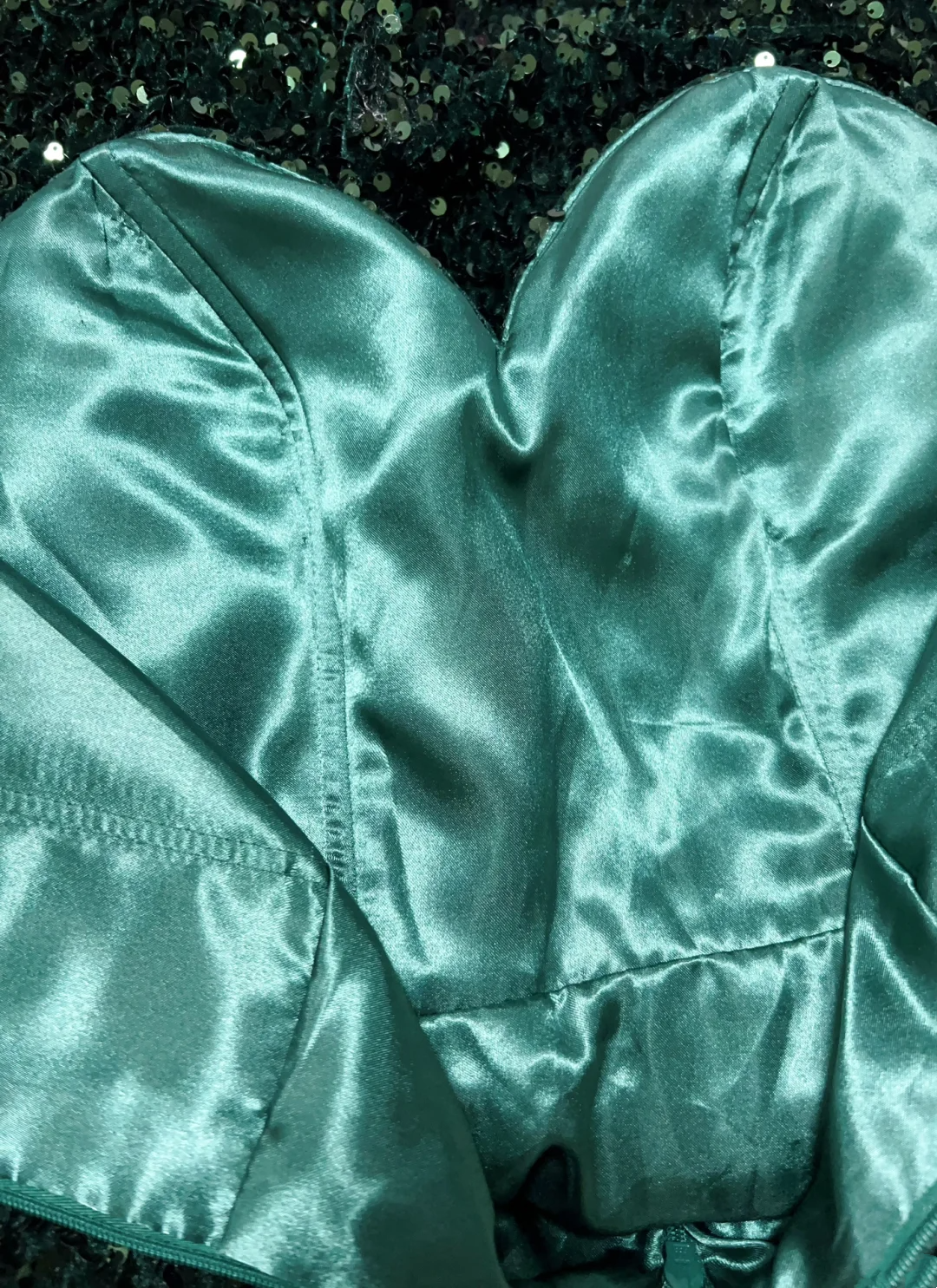 Trendy Ball Gown Sweetheart Dark Green Sequin Mini Short Formal 8th Grade Homecoming Dresses Middle School Hoco Dress Cocktail Outfits DH1457