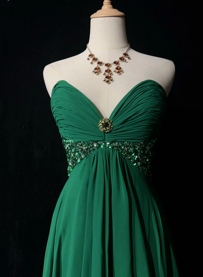 Vintage A line Sweetheart Green Chiffon Short Formal 8th Grade Homecoming Dresses Middle School Cocktail Dress Mini Hoco Outfits DH1468